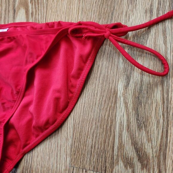 No Boundaries NB String Bikini Bottoms Women's Size XL Mix Match Red Swimwear - Picture 3 of 7